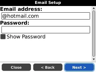 Scroll to Next and press the Navigation key.