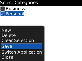 Scroll to Save and press the Navigation key.