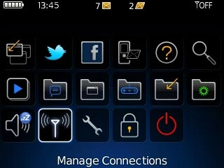 Scroll to Manage Connections and press the Navigation key.