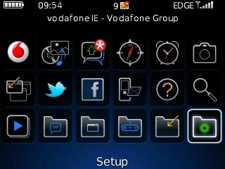 Scroll to Setup and press the Navigation key.