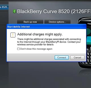 Select Connect.An internet connection from your computer via your phone is established.