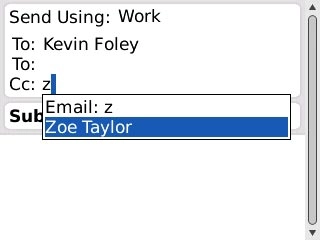 Highlight the required contact and press the Navigation key.