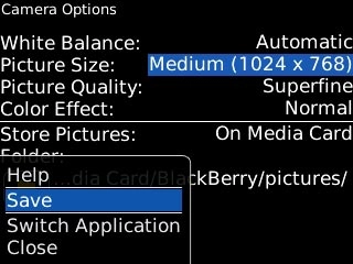 Scroll to Save and press the Navigation key.
