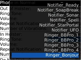 Highlight the required ring tone and press the Navigation key.