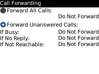 Forward Unanswered Calls, go to 3b.