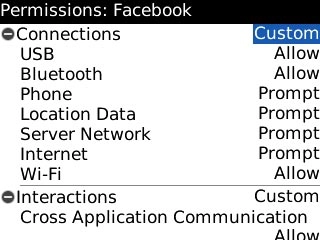 Highlight the drop down list next to Connections and press the Navigation key.