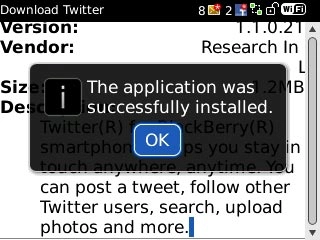 Scroll to OK and press the Navigation key.