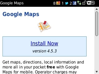 Scroll to Install Now and press the Navigation key.