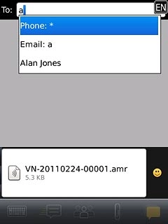 Press the required contact.