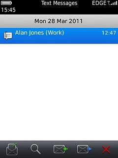 Press the required sender.