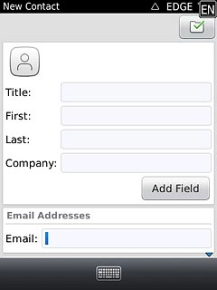 Press the field next to Email.Key in the required email address.