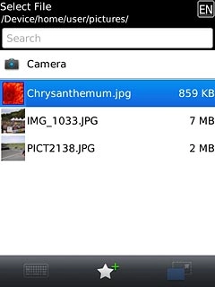Press the required file.