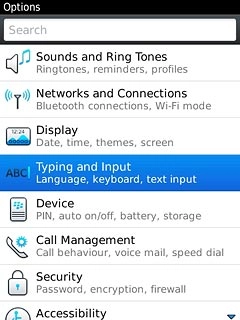 Press Typing and Input.