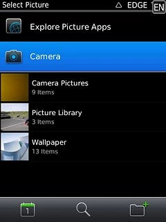 If you select Camera: