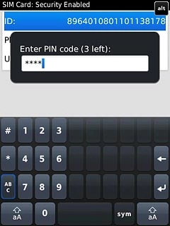 Key in your current PIN and press Enter.