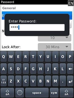 If the phone lock code is turned on:Key in a phone lock code of your own choice and press Enter.