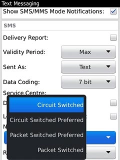 Press Circuit Switched.
