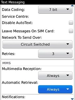 Press Automatic Retrieval.