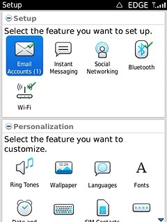 Press Email Accounts.