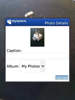 Key in text for the picture.Press Upload.