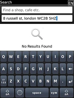 Key in the required destination and press Enter.