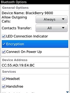 When the box next to the menu item is ticked (V), the function is turned on.