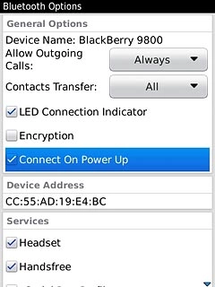 When the box next to the menu item is ticked (V), the function is turned on.