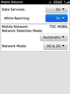 Press While Roaming.