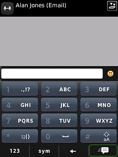To key in more numbers:Press and hold 123.