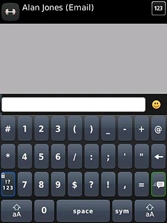 Press !?123 to return to writing letters.