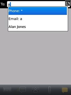 Key in the first letters of the required contact.Matching contacts are displayed.Press the required contact.