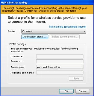 Select Add custom profile ....