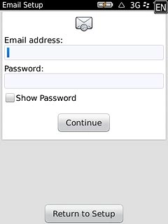 Press the field below Email address and key in your email address.