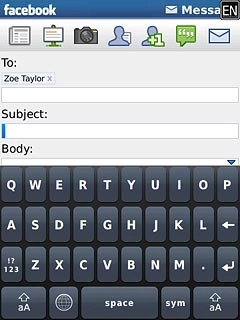 Press the field below Subject and key in the required subject.