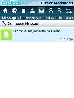 Press the required message.