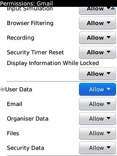 Press the drop down list next to User Data.