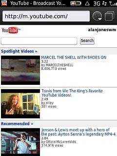 You can now use the application.Please note that YouTube isn't part of the original application package and therefore only a general description is given here.You have a number of options, such as:Search for video clipsSearch for video clips in a categoryIf you have a YouTube account and you log on, you can also:Upload video clipsShare video clipsCreate playlistsRate video clips