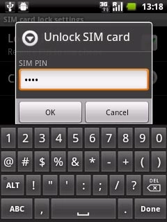 Key in your PIN and press OK.