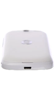 Connect the charger to the phone socket and to a wall socket.