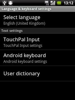 Press Select language.