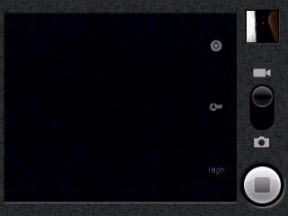 Press the stop icon to stop the video recorder.The video clip is automatically saved.