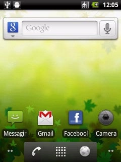 The flight mode icon shows that flight mode is turned on.Further information:Turn flight mode on or off