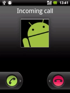 When you've an ongoing call, the new call is signalled by a sound.Press the accept call icon and drag the icon right.
