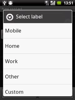 Press the required email type.