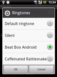 Press the different message tones to listen to them.