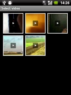 Press the required video clip.