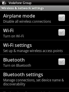 Press Bluetooth settings.