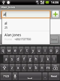 Press the required contact.