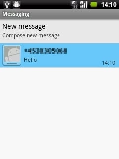 Press the required sender.Read the required picture message.