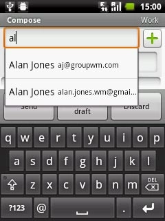 Press the required contact.